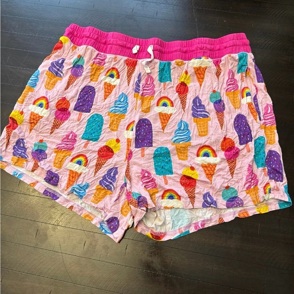 Little Sleepies Pink Rainbow Sprinkles Shorts
Size XL